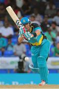 3 July 2016; Zouks batsman Shane Watson gathers runs on the onside during Match 6 of the Hero Caribbean Premier League between St Kitts & Nevis Patriots and St Lucia Zouks at Warner Park in Basseterre, St Kitts. Photo by Ashley Allen/Sportsfile