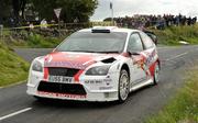 21 August 2010; Gareth Mac Hale and Brian Murphy in their Ford Focus WRC in action during SS11  in the Ulster Rally Round 5 - 2010 Irish Tarmac Rally Championship, Antrim and Mid-Ulster regions. Picture credit: Philip Fitzpatrick / SPORTSFILE