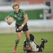 21 August 2010; Fionn Carr, Connacht, in action against Noah Cato, Saracens. Pre-Season Friendly, Connacht v Saracens, Sportsground, Galway. Picture credit: Oliver McVeigh / SPORTSFILE