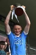 6 July 2016; Dublin captain Shane Barrett lifts the cup after the Bord Gáis Energy Leinster GAA Hurling U21 Championship Final match between Offaly and Dublin at O'Connor Park in Tullamore, Co Offaly. Photo by David Maher/Sportsfile