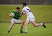 6 July 2016; Ethan Devine of Meath in action against Kevin Foley of Kildare during the Electric Ireland Leinster GAA Football Minor Championship Semi-Final match between Meath and Kildare at Páirc Tailteann in Navan, Co Meath. Photo by Piaras Ó Mídheach/Sportsfile