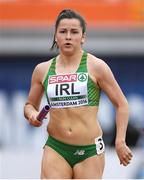 9 July 2016; Phil Healy of Ireland in action during the Women's 4 x 400m Relay qualifying round on day four of the 23rd European Athletics Championships at the Olympic Stadium in Amsterdam, Netherlands. Photo by Brendan Moran/Sportsfile