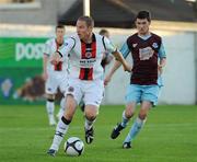 23 August 2010; Glen Cronin, Bohemians, in action against Mick Daly, Drogheda United. Airtricity League Premier Division, Drogheda United v Bohemians, United Park, Drogheda, Co. Louth. Picture credit: Oliver McVeigh / SPORTSFILE