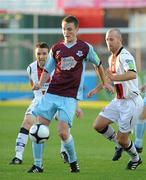 23 August 2010; Darragh McNamara, Drogheda United, in action against Paul Keegan, Bohemians. Airtricity League Premier Division, Drogheda United v Bohemians, United Park, Drogheda, Co. Louth. Picture credit: Oliver McVeigh / SPORTSFILE