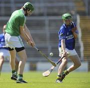 21 August 2010; Paudie Costelloe, Kerry, in action against Rtan Hyde, Fermanagh. GAA Hurling All-Ireland U21 Championship Semi-Final, Kerry v Fermanagh, Pearse Stadium, Galway. Picture credit: Oliver McVeigh / SPORTSFILE