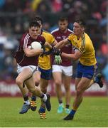 10 July 2016; Shane Walsh of Galway is tackled by John McManus of Roscommon during the Connacht GAA Football Senior Championship Final between Roscommon and Galway at Pearse Stadium in Galway. Photo by Ramsey Cardy/Sportsfile