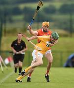 10 July 16; Benny McCarry of Antrim in action against Connor Devlin of Armagh during the Ulster GAA Hurling Senior Championship Final match between Antrim and Armagh at Derry GAA Centre of Excellence in Owenbeg, Derry. Photo by Philip Fitzpatrick/Sportsfile.