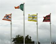 10 July 16; Flags flying at the Ulster GAA Hurling Senior Championship Final match between Antrim and Armagh at Derry GAA Centre of Excellence in Owenbeg, Derry. Photo by Philip Fitzpatrick/Sportsfile.