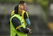 10 July 2016; Clare manager Colm Collins reacts after Shane McGrath of Clare kicked the winning score late during the GAA Football All-Ireland Senior Championship - Round 2A match between Clare and Laois at Cusack Park in Ennis, Clare. Photo by Piaras Ó Mídheach/Sportsfile