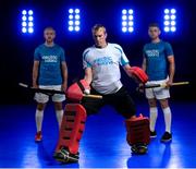 11 July 2016; David Harte, centre, Shane O’Donoghue, right, and Eugene Magee will represent Ireland in Hockey at the Rio Olympic Games, the first Irish Team in any sport to qualify since 1948. The team revealed, as part of Electric Ireland’s #ThePowerWithin campaign, that after narrowly missing out on qualification for the London Games, they developed an ethos of ‘No Excuses’ to achieve their Olympic dream of qualification. They squad are now calling on the Irish people to get behind them and support them in their matches, the first of which is on August 6th against India. Photo by Ramsey Cardy/Sportsfile