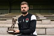 11 July 2016; Greg Bolger of Cork City who was presented with the SSE Airtricity/SWAI Player of the Month Award for June 2016 at the Mardyke Arena, UCC in Cork. Photo by David Maher/Sportsfile