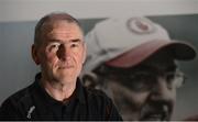 8 July 2016; Tyrone manager Mickey Harte poses for a portrait following a press conference at the Tyrone GAA Headquarters in Garvaghey, Co Tyrone. Photo by Oliver McVeigh/Sportsfile