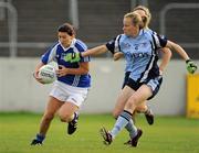 28 August 2010; Grace Weston, Laois, in action against Sorcha Furlong, Dublin. TG4 Ladies Football All-Ireland Senior Championship Semi-Final, Dublin v Laois, Dr. Cullen Park, Carlow. Picture credit: Brendan Moran / SPORTSFILE