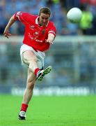 22 July 2001; Padraig O'Mahony of Cork during the Bank of Ireland All-Ireland Senior Football Championship Qualifier, round 4, match between Galway and Cork at Croke Park in Dublin. Photo by Ray McManus/Sportsfile