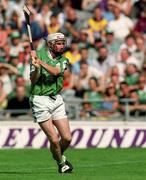 29 July 2001; Paul O'Grady of Limerick during the Guinness All-Ireland Senior Hurling Championship Quarter-Final match between Wexford and Limerick at Croke Park in Dublin. Photo by Damien Eagers/Sportsfile