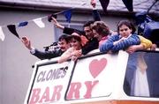 10 June 1985; Barry McGuigan during his homecoming after beating Eusebio Pedroza to win the World Championship fight in Clones, Monaghan. Photo by Ray McManus/Sportsfile