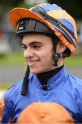 14 July 2016; Donnacha O'Brien in the parade ring after winning the Irish Stallion Farms European Breeders Fund Maiden on Sportsmanship during the Bulmers Evening Meeting at Leopardstown in Dublin. Photo by Cody Glenn/Sportsfile