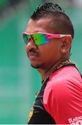 15 July 2016; Sunil Narine of Trinbago Knight Riders during a training session held at Kensington Oval in Bridgetown, Barbados. Photo by Ashley Allen/Sportsfile