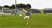 16 July 2016; Keelan Sexton of Clare warms up before the GAA Football All-Ireland Senior Championship Round 3A match between Sligo and Clare at Markievicz Park in Sligo.  Photo by Oliver McVeigh/Sportsfile