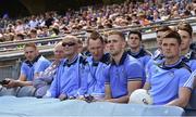 17 July 2016; Dublin senior players look on during the Electric Ireland Leinster GAA Football Minor Championship Final match between Laois and Kildare at Croke Park in Dubin. Photo by David Maher/Sportsfile