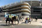 29 August 2010; Horse Mounted Gardai on patrol during the GAA Football All-Ireland Senior Championship Semi-Final. Kildare v Down, Croke Park, Dublin. Picture credit: Brendan Moran / SPORTSFILE