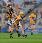 5 September 2010; Kevin Kelly, Kilkenny, in action against Colm Galvin, Clare. ESB GAA Hurling All-Ireland Minor Championship Final, Kilkenny v Clare, Croke Park, Dublin. Photo by Sportsfile