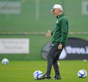 5 September 2010; Republic of Ireland manager Giovanni Trapattoni during squad training ahead of their EURO 2012 Championship Group B Qualifier against Andorra on Tuesday. Republic of Ireland squad training, Gannon Park, Malahide, Dublin. Picture credit: David Maher / SPORTSFILE