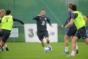 5 September 2010; Republic of Ireland captain Robbie Keane in action during squad training ahead of their EURO 2012 Championship Group B Qualifier against Andorra on Tuesday. Republic of Ireland squad training, Gannon Park, Malahide, Dublin. Picture credit: David Maher / SPORTSFILE
