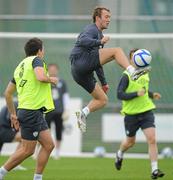 5 September 2010; Aiden McGeady, Republic of Ireland, in action during squad training ahead of their EURO 2012 Championship Group B Qualifier against Andorra on Tuesday. Republic of Ireland squad training, Gannon Park, Malahide, Dublin. Picture credit: David Maher / SPORTSFILE