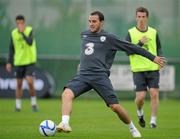 5 September 2010; John O'Shea, Republic of Ireland, in action during squad training ahead of their EURO 2012 Championship Group B Qualifier against Andorra on Tuesday. Republic of Ireland squad training, Gannon Park, Malahide, Dublin. Picture credit: David Maher / SPORTSFILE
