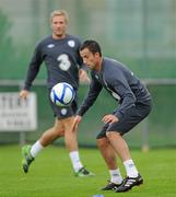 5 September 2010; Keith Fahey, Republic of Ireland, in action during squad training ahead of their EURO 2012 Championship Group B Qualifier against Andorra on Tuesday. Republic of Ireland squad training, Gannon Park, Malahide, Dublin. Picture credit: David Maher / SPORTSFILE