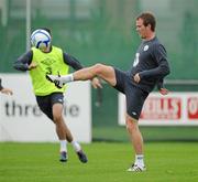 5 September 2010; Glenn Whelan, Republic of Ireland, in action during squad training ahead of their EURO 2012 Championship Group B Qualifier against Andorra on Tuesday. Republic of Ireland squad training, Gannon Park, Malahide, Dublin. Picture credit: David Maher / SPORTSFILE