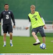 5 September 2010; Andy Keogh, Republic of Ireland, in action during squad training ahead of their EURO 2012 Championship Group B Qualifier against Andorra on Tuesday. Republic of Ireland squad training, Gannon Park, Malahide, Dublin. Picture credit: David Maher / SPORTSFILE