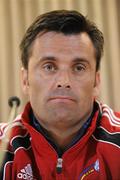 6 September 2010; Andorra manager Koldo Alvarez speaking during a press conference ahead of their EURO 2012 Championship Group B Qualifier against Republic of Ireland on Tuesday. Andorra Pre Match Press Conference, Aviva Stadium, Lansdowne Road, Dublin. Picture credit: David Maher / SPORTSFILE