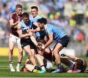 17 July 2016; Players from both Dublin and Westmeath tussle during the Leinster GAA Football Senior Championship Final match between Dublin and Westmeath at Croke Park in Dubin. Photo by David Maher/Sportsfile