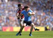 17 July 2016; Michael Darragh Macauley of Dublin in action against Callum McCormack of Westmeath during the Leinster GAA Football Senior Championship Final match between Dublin and Westmeath at Croke Park in Dubin. Photo by Eóin Noonan/Sportsfile
