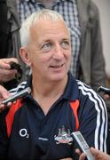 9 September 2010; Cork manager Conor Counihan is interviewed during a squad media evening ahead of their GAA Football All-Ireland Senior Championship Final 2010 match against Down. Rochestown Park Hotel, Cork. Picture credit: Diarmuid Greene / SPORTSFILE