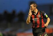 10 September 2010; Jason Byrne, Bohemians, celebrates after scoring his side's first goal. Airtricity League Premier Division, Bohemians v UCD, Dalymount Park, Dublin. Picture credit: Barry Cregg / SPORTSFILE