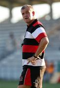 11 September 2010; Ulster head coach Brian McLaughlin looks on during the game. Celtic League, Aironi Rugby v Ulster, Stadio Zaffanella, Italy. Picture credit: Richiardi / SPORTSFILE