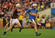 11 September 2010; Patrick Mather, Tipperary, in action against Niall Donoghue, Galway. Bord Gais Energy GAA Hurling Under 21 All-Ireland Championship Final, Tipperary v Galway, Semple Stadium, Thurles, Co. Tipperary. Picture credit: Barry Cregg / SPORTSFILE