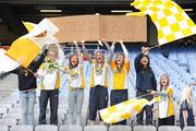 12 September 2010; Antrim supporters at the Gala All-Ireland Junior Camogie Championship Finals, Croke Park, Dublin. Photo by Sportsfile