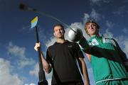 14 September 2010; 17 athletes representing rugby, GAA, hockey, track and field, and rowing, have joined the UCD Elite Athlete Academy for 2010. The aim is to support the students so they can achieve at the highest national and international level in their chosen sport. Pictured at the announcement is rower Sean Jacob, left, who is studying an MA in History at UCD. Sean won the Bronze medal at the Rowing World Cup in Munich 2008, and took 10th place in men’s four at the World Championships in 2005. Also pictured is pentathlete Arthur Lannigan O’Keeffe who is studying business and law at UCD. Arthur won the British Junior U21 Modern Pentathlon Championships in 2009. Academy athletes receive various supports including: elite strength and conditioning training, nutrition and psychology support, and an academic mentor who helps them to balance academic and sporting commitments. Belfield Bowl, UCD Belfield, Dublin. Photo by Sportsfile