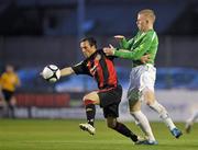 17 September 2010; Raffaele Cretaro, Bohemians, in action against Shane O'Connor, Bray Wanderers. FAI Ford Cup Quarter-Final, Bohemians v Bray Wanderers, Dalymount Park, Dublin.   Picture credit: David Maher / SPORTSFILE