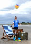 27 July 2016; Dublin ladies footballer Sinead Goldrick was at Portmarnock beach to promote AIG Insurance’s offer of a 10% discount when travel insurance is bought online. Go to www.aig.ie or call 1800 344 455 for a quote. Portmarnock Beach, Portmarnock, Co Dublin. Photo by Stephen McCarthy/Sportsfile