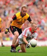 19 September 2010; Michael Shields, Cork, in action against Brendan Coulter, Down. GAA Football All-Ireland Senior Championship Final, Down v Cork, Croke Park, Dublin. Picture credit: Dáire Brennan / SPORTSFILE