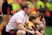 19 September 2010; Down captain Brendan Coulter after defeat to Cork. GAA Football All-Ireland Senior Championship Final, Down v Cork, Croke Park, Dublin. Picture credit: Brian Lawless / SPORTSFILE