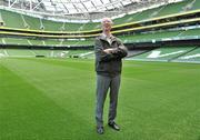 20 September 2010; Former Republic of Ireland manager Jack Charlton at launch of Airtricity's new 'Biggest Save' campaign which will save homes a phenomenal 20% on their domestic gas rates, Aviva Stadium, Lansdowne Road, Dublin. Picture credit: David Maher / SPORTSFILE