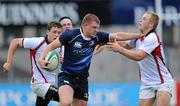 25 September 2010; Des Merrey, Leinster, is tackled by Alistair Andress, Ulster. U19 Schools Interprovincial (Blues), Leinster v Ulster, Donnybrook Stadium, Dublin. Picture credit: Matt Browne / SPORTSFILE