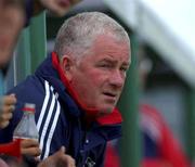 12 August 2001; Bray Wanderers manager Pat Devlin watches the game from the terraces after he was sent off by referee Jimmy O'Neill during the eircom League Premier Division match between Bray Wanderers and Shamrock Rovers at the Carlisle Ground in Bray, Wicklow. Photo by Matt Browne/Sportsfile