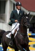 8 August 2001; Billy Twomey on Give Me Remus during the Kerrygold Welcome Stakes at the Kerrygold Horse Show at the RDS in Dublin. Photo by Matt Browne/Sportsfile